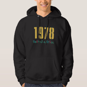 44. Geburtstag Ladys Mens 44 Jahre 1978 Geschenk 6 Hoodie