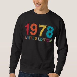 44. Geburtstag Ladys Mens 44 Jahre 1978 Geschenk 9 Sweatshirt