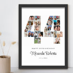 44. Geburtstag Nr. 44 Benutzerdefinierte FotoColla Poster<br><div class="desc">Feiern Sie 44. Geburtstag mit dieser personalisierten Nummer 44 Foto Collage Poster. Dieses individuell gestaltbare Geschenk eignet sich auch für Hochzeitsfeiern. Es ist eine großartige Möglichkeit, wertvolle Erinnerungen aus Ihrer Hochzeit und Ihrem verheirateten Leben zu zeigen. Das Poster enthält eine Collage von Fotos, die diese besonderen Momente erfassen, und kann...</div>
