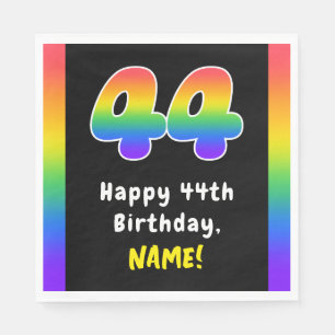 44. Geburtstag: Rainbow Spectrum # 44, Individuell Serviette