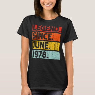 44. Geburtstag seit Juni 1978 44 Jahre alt T-Shirt