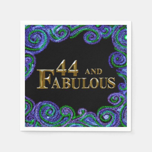 44. Geburtstag Serviette (Vorderseite)