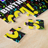 44. Geburtstag — Spaß, bunte Musiksymbole & "44" Puzzle (Seite)