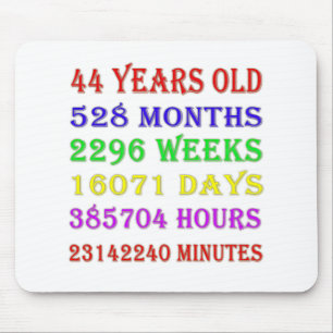 44. Geburtstagsfeiertage Mousepad