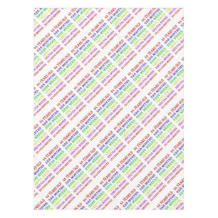 44. Geburtstagsfeiertage Tischdecke