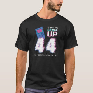 44. Geburtstagskinder-Mädchen Stufe 44 Entsperrtes T-Shirt