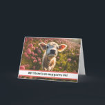 44. Happy Birthday Funny Custom Cow Card Feiertagskarte<br><div class="desc">Eine niedliche 44. Geburtstagskarte mit einem Lieblingstier,  der den Stier in ihrem Alter anruft,  denn sie sehen für so viele Jahre viel zu gut aus!</div>