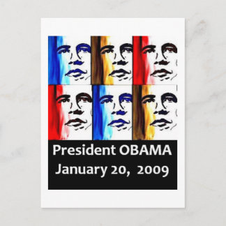 44. HISTORISCHER PRÄSIDENT BARACK OBAMA INAUGURATI POSTKARTE