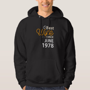 44. Hochzeitstag Beste Ehefrau seit Juni 1978 Hoodie