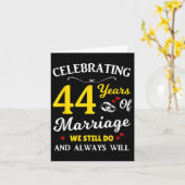 44. Hochzeitstag Karte (Gelbe Blume)