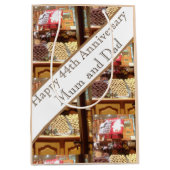 44. Hochzeitstag Mittlere Geschenktüte (Vorderseite)