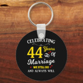44. Hochzeitstag Schlüsselanhänger (Vorderseite)