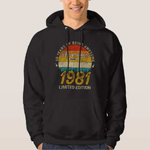 44 Jahre alt 1981 Retro Phantastisch 44. Geburtsta Hoodie