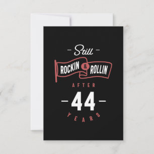 44 Jahre alt Geburtstagsgeschenk RSVP Karte