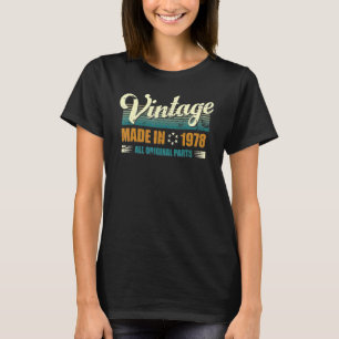 44 Jahre alt Vintag 1978 Original Teile 45. Geburt T-Shirt