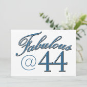 44 Jahre alte Geburtstagsdesigns (Stehend Vorderseite)