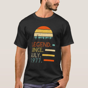 44 Jahre alter Retro Geburtstag Legend seit Juli 1 T-Shirt
