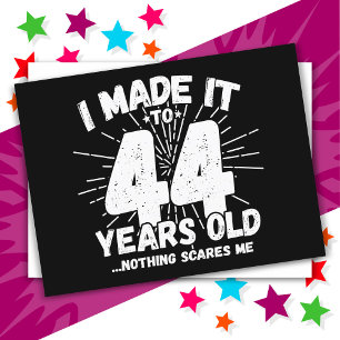 44 Jahre alter sarkastischer Meme lustiger 44. Geb Postkarte