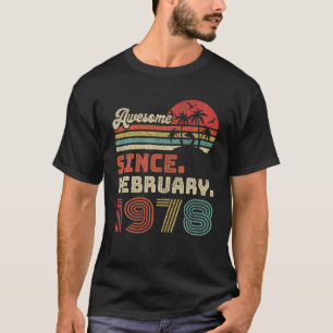 44 Jahre Phantastisch seit Februar 1978 44. Geburt T-Shirt