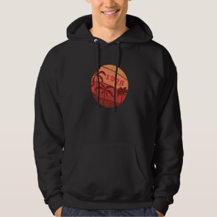 44-jähriges Classic Retro Palm Sunset Birthda Hoodie