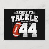 44-jähriges Tackle Football Party 44. Geburtstag Postkarte (Vorderseite)