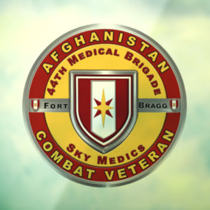 44. Medical Brigade Afghanistan Veteran Fensteraufkleber