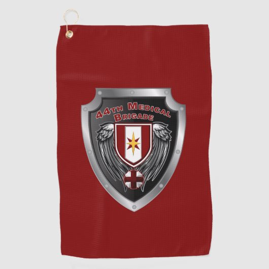 44. Medizinische Brigade "Dragon Medics" Schild Golfhandtuch (Vorderseite)