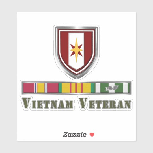 44. Medizinische Brigade Vietnam Veteran Aufkleber (Blatt)