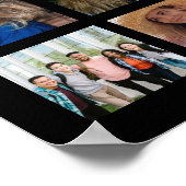 44 Photo Collage 40th Birthday Poster (Ecke)