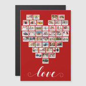 44 Photo Collage Camera Film Heart Magnetic Card Magnetkarte (Vorne/Hinten)