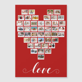 44 Photo Collage Camera Film Heart Magnetic Card Magnetkarte