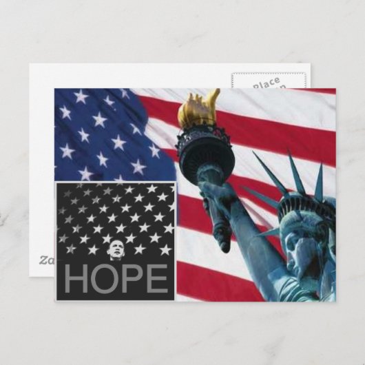 44. Präsident der USA Postkarte (Vorne/Hinten)