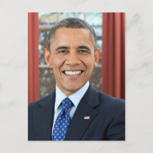 44. Präsident der Vereinigten Staaten Barack Obama Postkarte