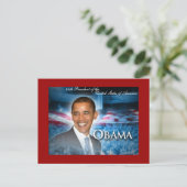 44. Präsident OBAMA Postkarte (Stehend Vorderseite)
