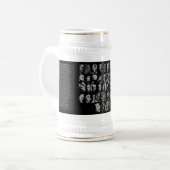 44 Präsidenten Stein Bierglas (Vorderseite Links)
