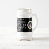44 Präsidenten Stein Bierglas (VorderseiteRechts)