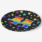 44. Veranstaltung: Bold, Fun, Colorful Rainbow 44 Pappteller (Schrägansicht)