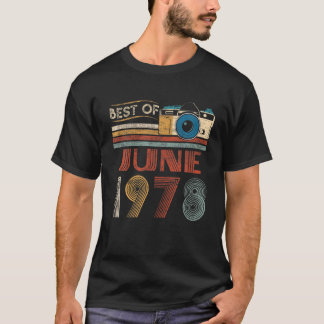 44 Vintage Geburtstagsgeschenke 44 Jahre alt Best  T-Shirt