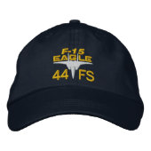 44FS F-15 High Tech Eagle Golf Hat Bestickte Kappe (Vorderseite)