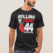 44th Anniversary Married 44 Years Las Vegas Trip T-Shirt (Vorderseite)