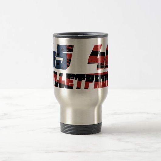 4548 Bulletproof Silver Travel Mug Reisebecher (Mittel)