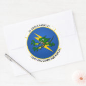 454. Comm-Aufkleber Runder Aufkleber (Umschlag)