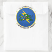 454. Comm-Aufkleber Runder Aufkleber (Tasche)