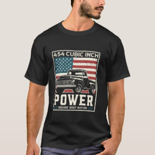 454 Cubic Inch Square Body Nation T Shirt