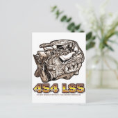 454 LS5 Motor Postkarte (Stehend Vorderseite)