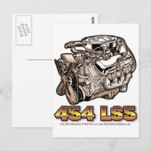 454 LS5 Motor Postkarte (Vorne/Hinten)