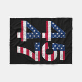 45 47 2024 Präsident Vintag Fleecedecke (Vorderseite (Horizontal))