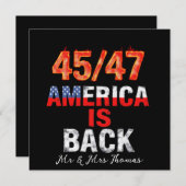 45/47 Amerika ist zurück Show Your American Pride Einladung (Vorne/Hinten)