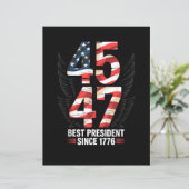 45 47 Bester Präsident seit 1776 Patriotisch (Stehend Vorderseite)
