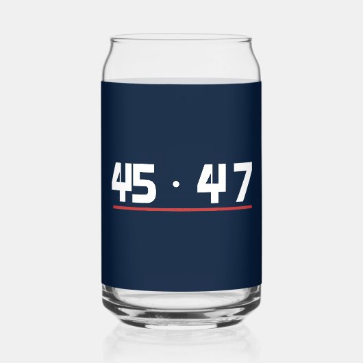 45 47 Classics Navy Rot Zwei-Seitige Dose Dosenglas (Rückseite)